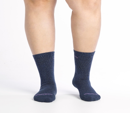 DENIM SOLID MIDWEIGHT CREW - Perspective 3